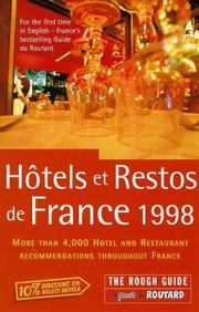 Cover of: Hotels and Restos De France 1998: The Rough Guide (Rough Guides)