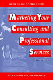 Cover of: Marketing your consulting and professional services
