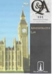 Cover of: Administrative Law (101 Questions & Answers)
