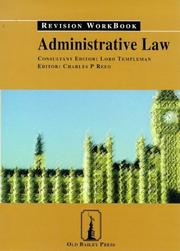 Cover of: Administrative Law: Revision Workbook