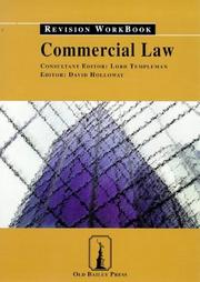 Cover of: Commercial Law by David Holloway, David Holloway