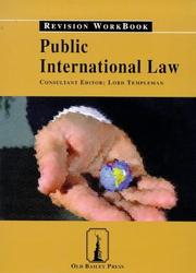 Cover of: Public International Law: Revision Workbook