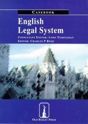 Cover of: English Legal System by Charles P. Reed