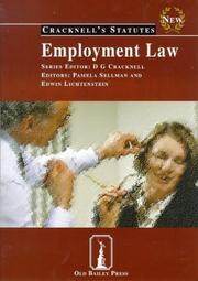 Cover of: Employment Law: Statutes (Cracknell's Companion Cases and Statutes)