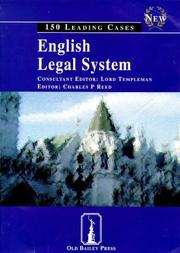 Cover of: English Legal System by Charles P. Reed