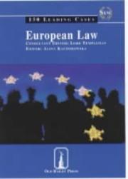 Cover of: European Law by Alina Kaczorowska