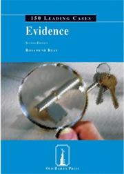 Cover of: Evidence (150 Leading Cases) by Rosamund Reay