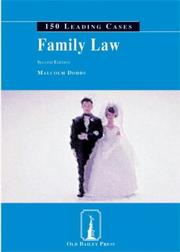 Cover of: Family Law (150 Leading Cases) by Malcolm Dodds