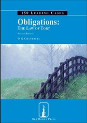 Cover of: Obligations (150 Leading Cases) by D.G. Cracknell