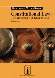 Cover of: Constitutional Law (Old Bailey Press Revision Workbook)