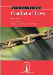 Cover of: Conflict of Laws (Cracknell's Statutes)