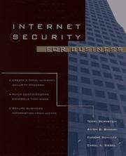 Cover of: Internet security for business by Terry Bernstein ... [et al.].