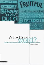 Cover of: What