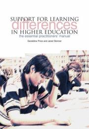 Cover of: Support for Learning Differences in Higher Education: The Essential Practitioners Manual