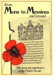 Cover of: From Mons to Messines and Beyond