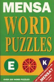 Cover of: Mensa New Word Puzzles (Mensa Mighty Mind Benders)