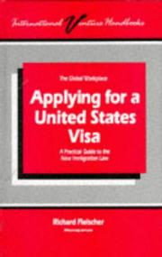 Cover of: Applying for a United States Visa