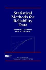 Cover of: Statistical methods for reliability data by William Q. Meeker