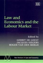 Cover of: Law and Economics in the Labour Market (New Horizons in Law and Economics)