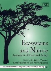 Cover of: Ecosystems and Nature: Economics, Science and Policy (Environmental Analysis and Economic Policy)