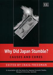 Cover of: Why Did Japan Stumble? by 