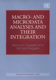 Cover of: Macro-And Micro Data Analysis and Their Integration