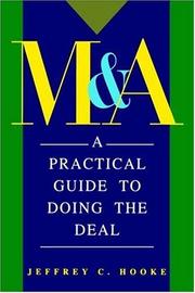 Cover of: M & A: a practical guide to doing the deal