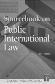 Cover of: Sourcebook on Public International Law (Sourcebook of Law Series) by Tim Hillier, Tim Hillier