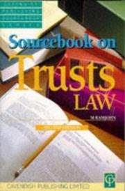 Cover of: Trusts Law (Sourcebook)