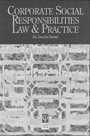 Cover of: Corporate Social Responsibilities Law & Practice
