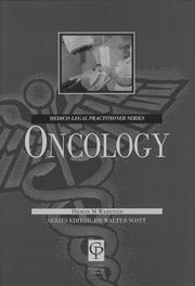 Cover of: Oncology For Lawyers by Hilmar Warenius, Sir Walter Scott