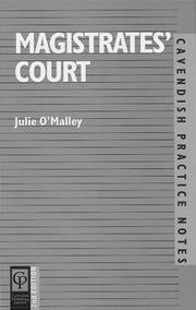 Cover of: Magistrates' Court (Practice Notes Series)