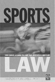Sports Law by Mark James, Simon Gardiner, M Phil