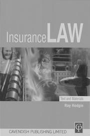 Cover of: Insurance Law: Text & Materials