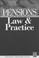 Cover of: Pensions Law & Practice