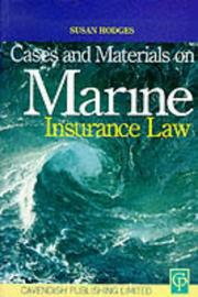Cover of: Cases & Mats on Marine Insurance Law