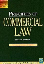 Cover of: Commercial Law (Principles of Law) by Michae Furmston, Michael P Furmston, Paul Dobson, Nigel Gravells, Phillip Kenny, Richard Kidner