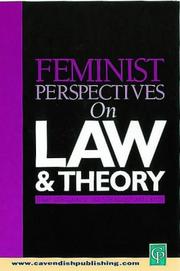 Cover of: Feminist Perspectives on Law and Theory (Feminist Perspectives on Law Series)