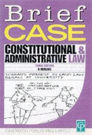 Cover of: Constitutional & Adminastrative Law (Briefcase)