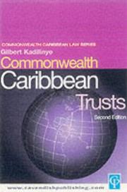 Cover of: Commonwealth Caribbean Trusts Law 2nd edition