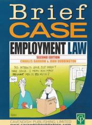 Cover of: Employment Law (Briefcase) by Barrow & Duddin, Charles Barrow, John G Duddington