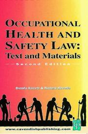 Occupational health and safety law by Brenda Barrett, Richard Howells