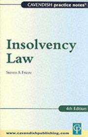 Cover of: Insolvency Law (Practice Notes Series)