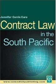 Cover of: Contract Law in the South Pacific (Commonwealth Caribbean Series)