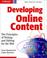 Cover of: Developing Online Content