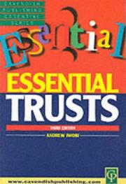 Cover of: Essential Trusts, 3rd Edition (Essential Series)