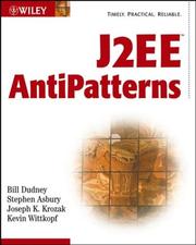 J2EE antipatterns by Bill Dudney