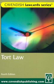 Cover of: Tort LawCard 4ED (Lawcards)