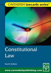 Cover of: Constitutional LawCard 4ED (Lawcards) by Cavendish