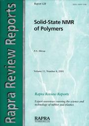Cover of: Solid State NMR of Polymers